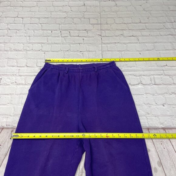 St. John Sport Marie Gray Pull On Pants Sweatpants Size Large Purple M275 -13 - Picture 2 of 16